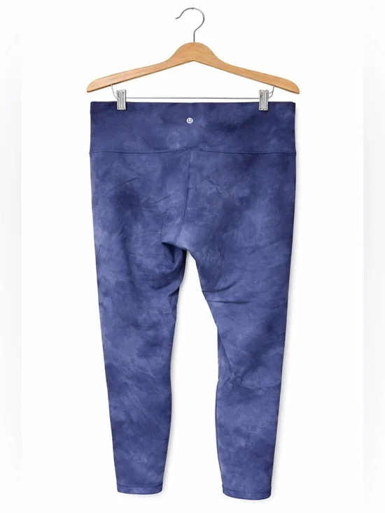 Lululemon Wunder Train High-Rise Tight 25" *Diamond Dye Naval Blue Size 14 - Picture 4 of 6